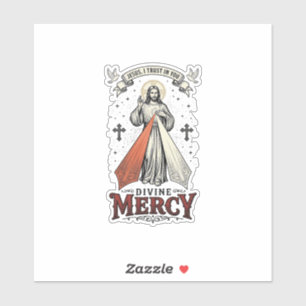 Divine Mercy Jesus I Trust in You Vintage Shirt De Sticker
