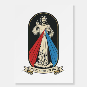 Divine Mercy Jesus Vintage Foam Board