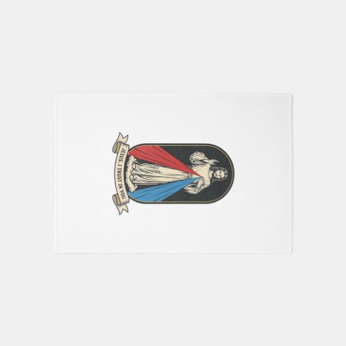 Divine Mercy Jesus Vintage Rug