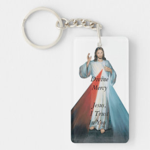 Divine Mercy Jeus, I Trust In You ! Keychain