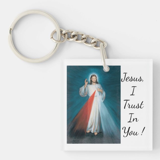 divine mercy  keychain (Front)