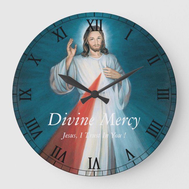 Divine Mercy Large Clock (Front)