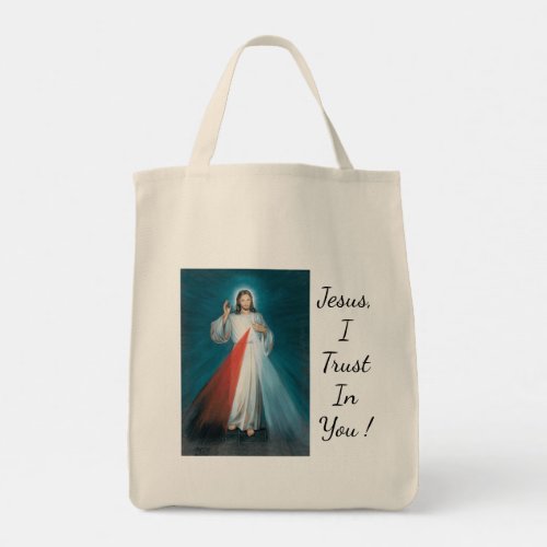 divine mercy large tote bag
