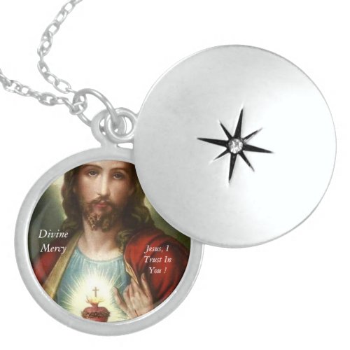 Divine Mercy     Locket Necklace