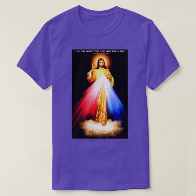 Divine Mercy Lord Jesus I trust in you T-Shirt (Design Front)