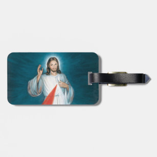 divine mercy luggage tag