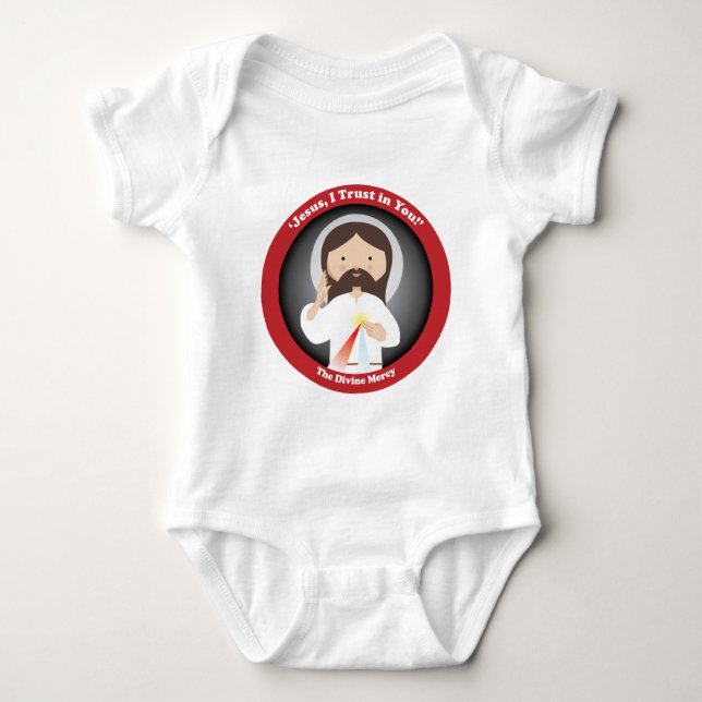 Divine Mercy of Jesus Baby Bodysuit (Front)