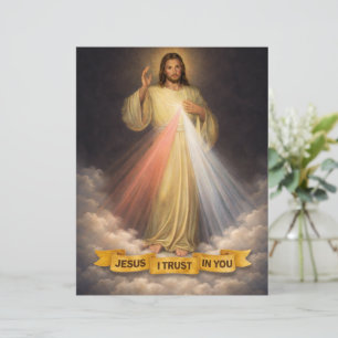 Divine Mercy of Jesus Chaplet Prayer Religious Letterhead