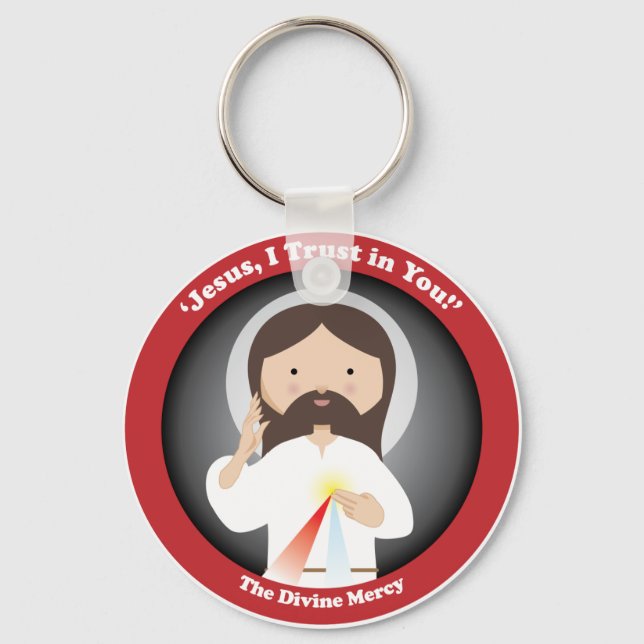 Divine Mercy of Jesus Keychain (Front)