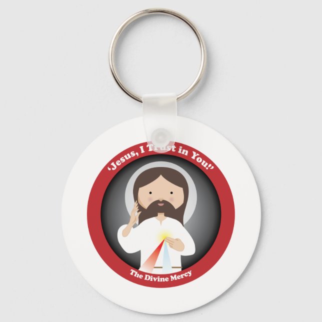 Divine Mercy of Jesus Keychain (Front)