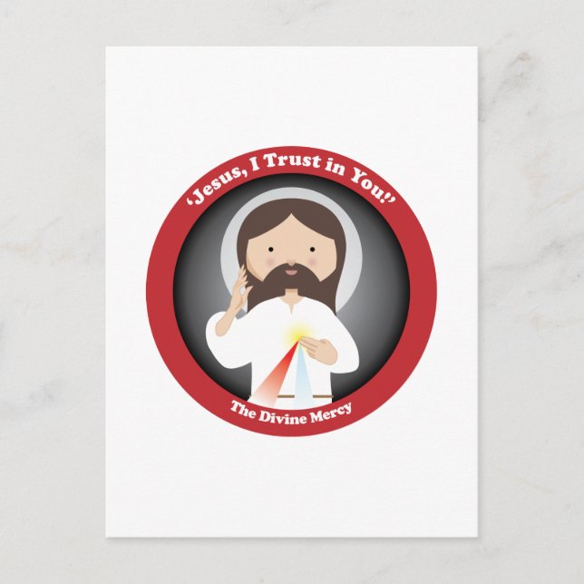 Divine Mercy of Jesus Postcard (Front)