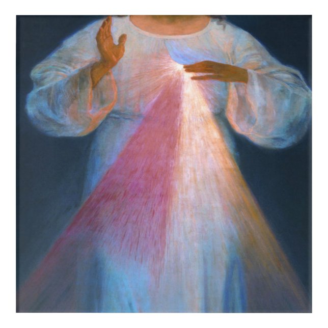 Divine Mercy Original By Kazimirowski Acrylic Print (Front)