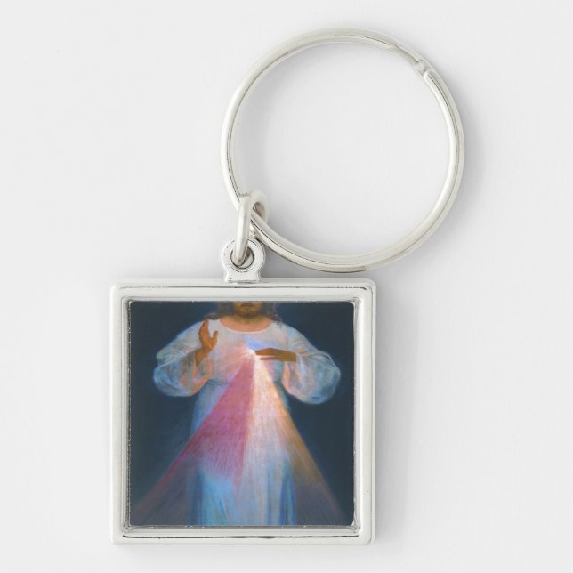 Divine Mercy Original By Kazimirowski Keychain (Front)