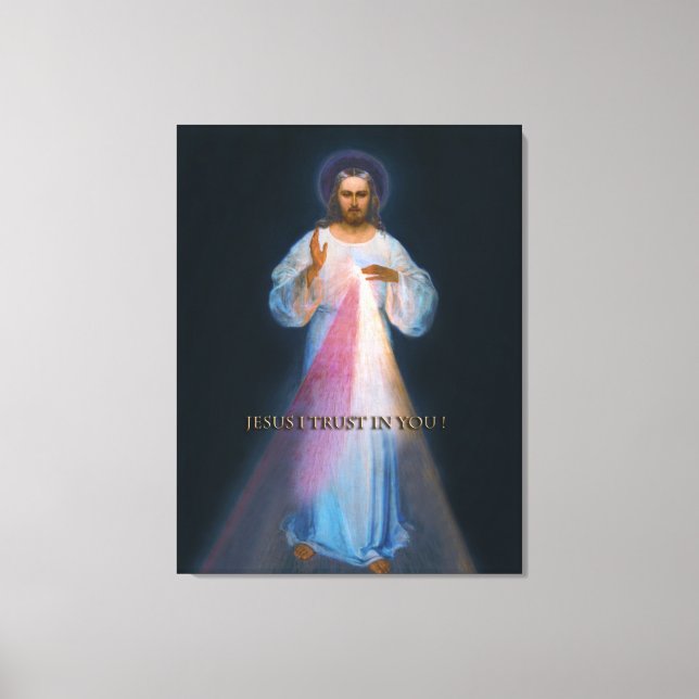 Divine Mercy Original Vilnius Image Canvas Print (Front)
