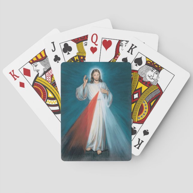 divine mercy poker cards (Back)