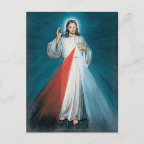 divine mercy postcard