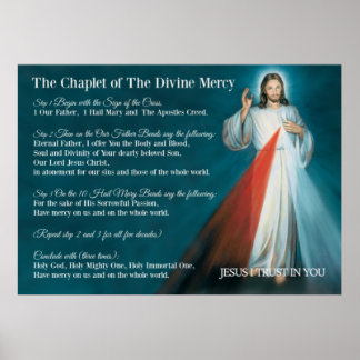 Divine Mercy Prayer - JESUS I Trust In You Poster