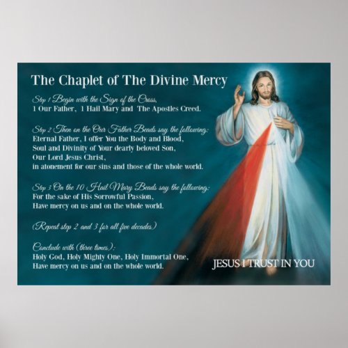 Divine Mercy Prayer _ JESUS I Trust In You Poster