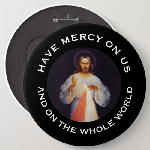 Divine Mercy Prayer Jesus St Faustina Button