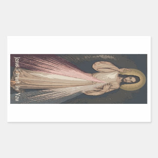 Divine Mercy Rectangular Sticker