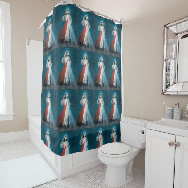 divine mercy shower curtain (In Situ)