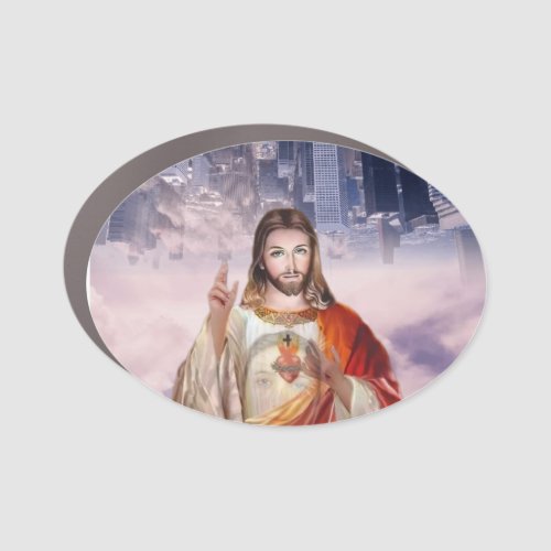 Divine Mercy St Faustina Jesus I Trust in You Car Magnet