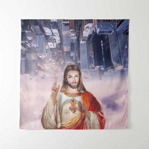 Divine Mercy St Faustina Jesus I Trust in You Tapestry