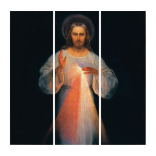 Divine Mercy, St. Faustina, Jesus I Trust in You Triptych