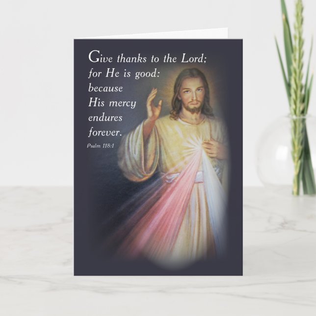 Divine Mercy Thinking of You Card (Front)