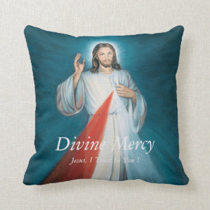 Divine Mercy Throw Pillow