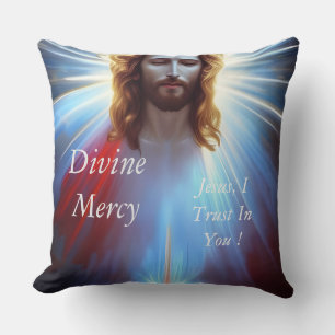 Divine Mercy Throw Pillow
