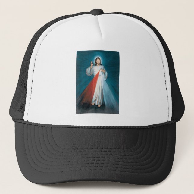 divine mercy trucker hat (Front)