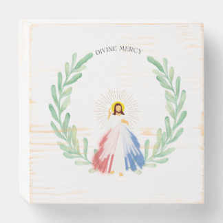 Divine Mercy Wood Box Sign