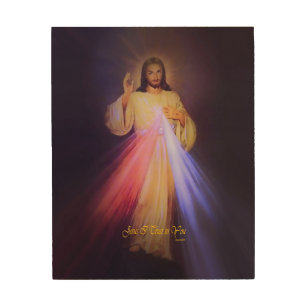 Divine Mercy Wood Wall Art