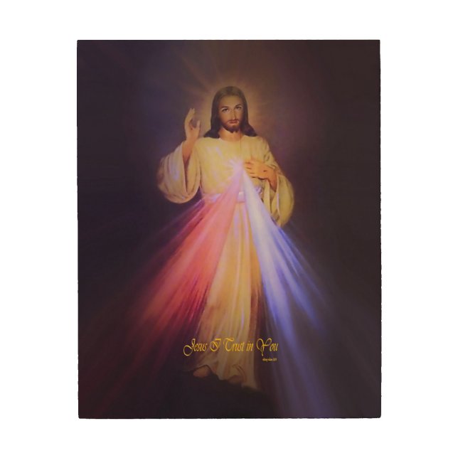 Divine Mercy Wood Wall Art (Front)