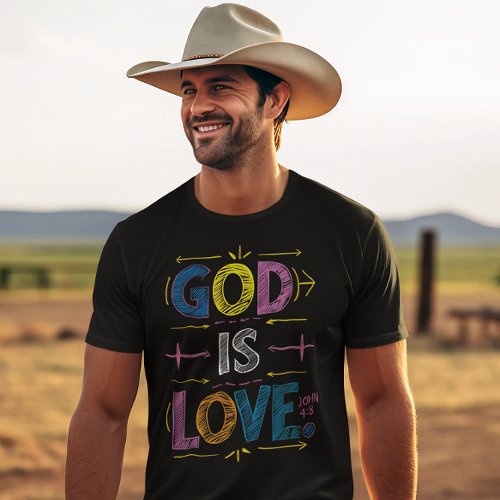 Divine Message God Is Love Arrows T_Shirt