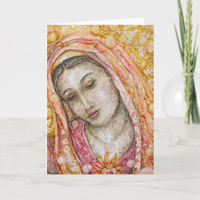"Divine Mother" Letterpress Thank You Card (Front)