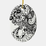 Divine Paisley Ceramic Ornament