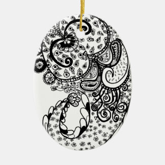 Divine Paisley Ceramic Ornament