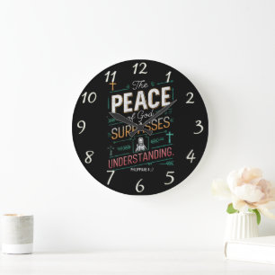 Divine Peace Graphic Tee Large Clock