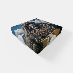 Divine Presence Among the Mountains Coaster Set