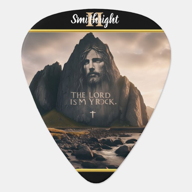 Divine Presence Among the Mountains Guitar Pick (Front)