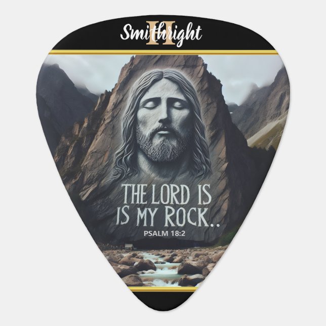 Divine Presence Among the Mountains Guitar Pick (Front)