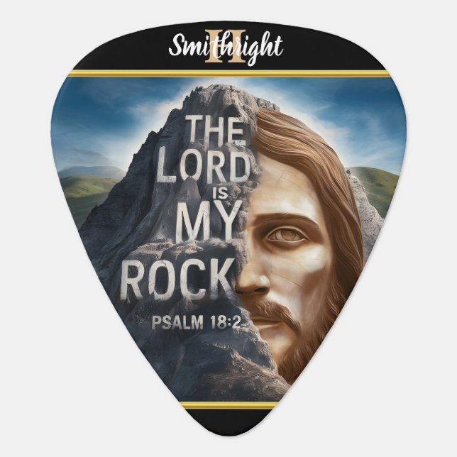 Divine Presence Among the Mountains Guitar Pick (Front)