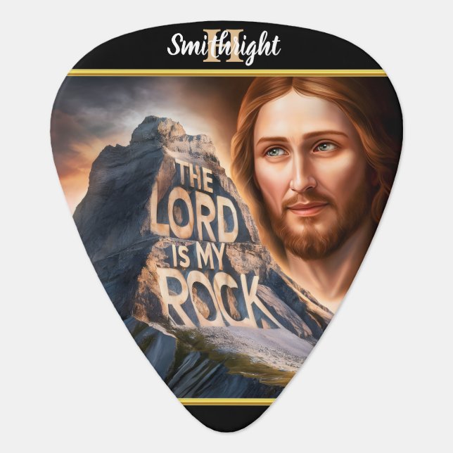 Divine Presence Among the Mountains Guitar Pick (Front)