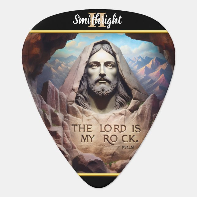 Divine Presence Among the Mountains Guitar Pick (Front)