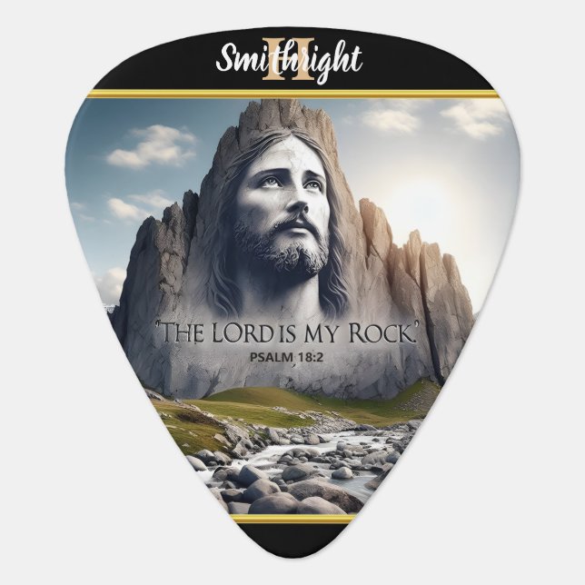 Divine Presence Among the Mountains Guitar Pick (Front)
