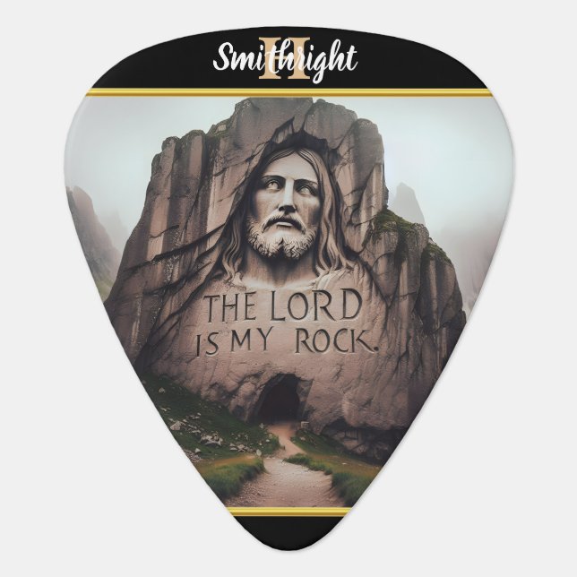 Divine Presence Among the Mountains Guitar Pick (Front)