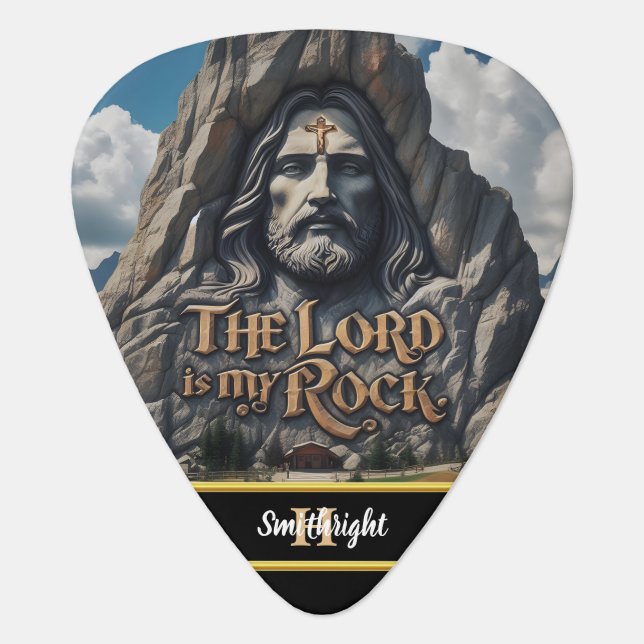 Divine Presence Among the Mountains Guitar Pick (Front)
