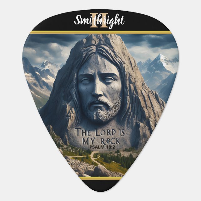 Divine Presence Among the Mountains Guitar Pick (Front)